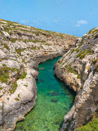 Wied il-Għasri. Gozo island. Mediterranean sea. Malta country © Karina Movsesyan