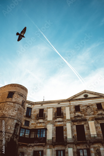 Old Church in the Gothic Quarter of Barcelona. It is aslo called as Barri Gotic. photo