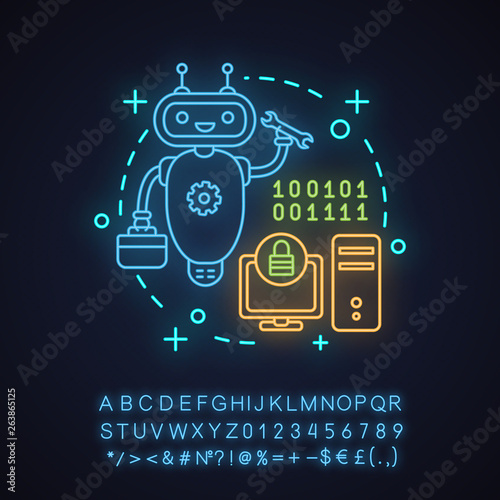 Problem fixing neon light concept icon