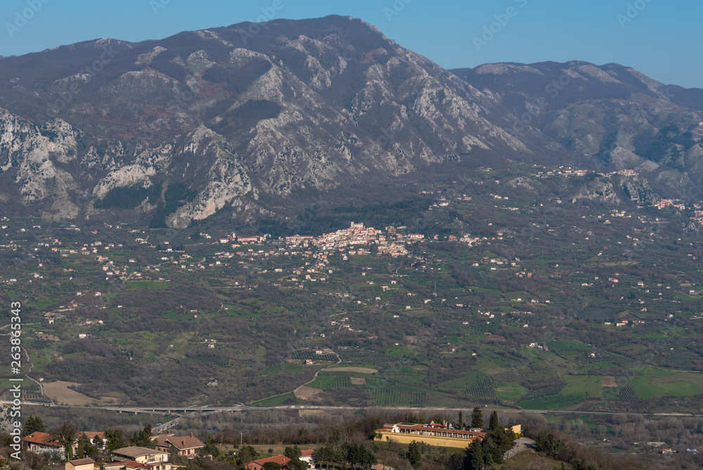View from an Abandoned Village in Southern Italy Destroyed by Earthquake