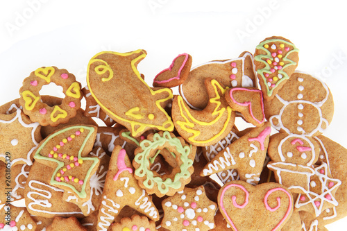 christmas gingerbread as nice holiday background