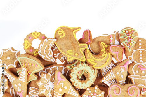 christmas gingerbread as nice holiday background