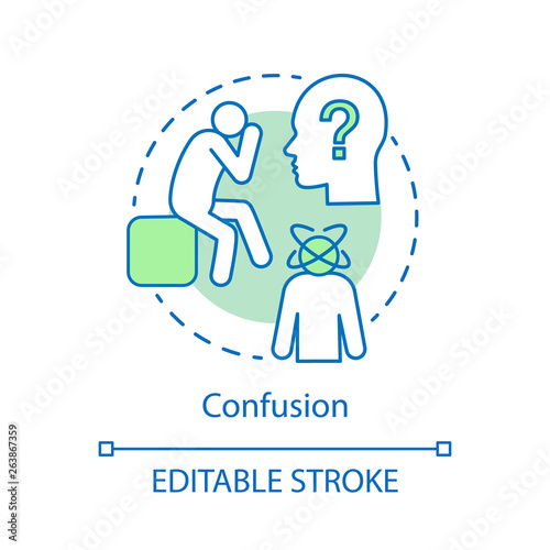 Confusion concept icon