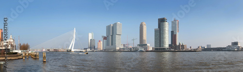 Rotterdam Netherlands skyline kop van Zuid River Maas