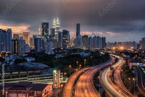 Photography Sunset over Kuala Lumpur city