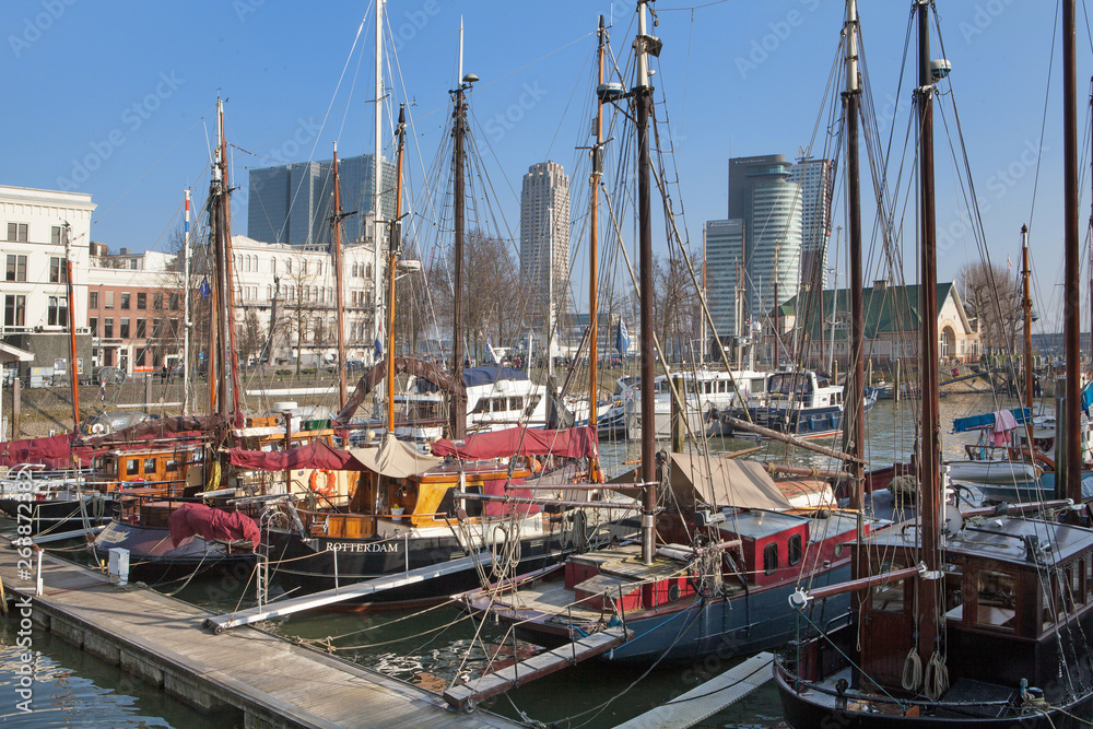 Rotterdam Netherlands harbor boats