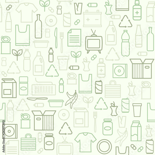 Waste separate collection and recycling pattern
