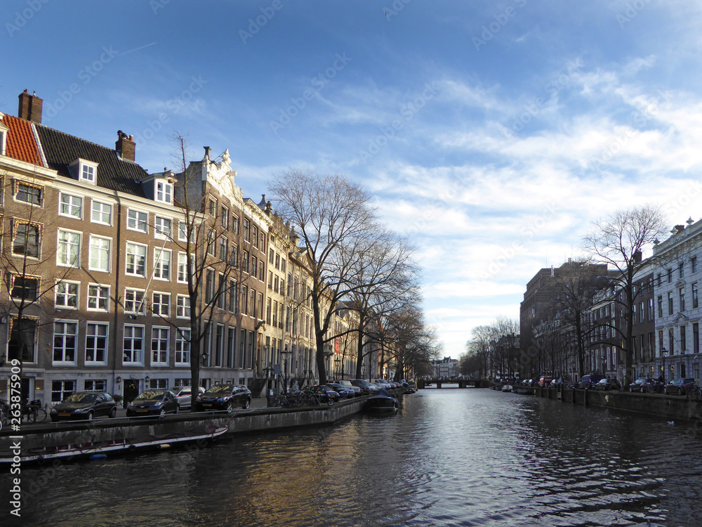 Amsterdam city Netherlands canals