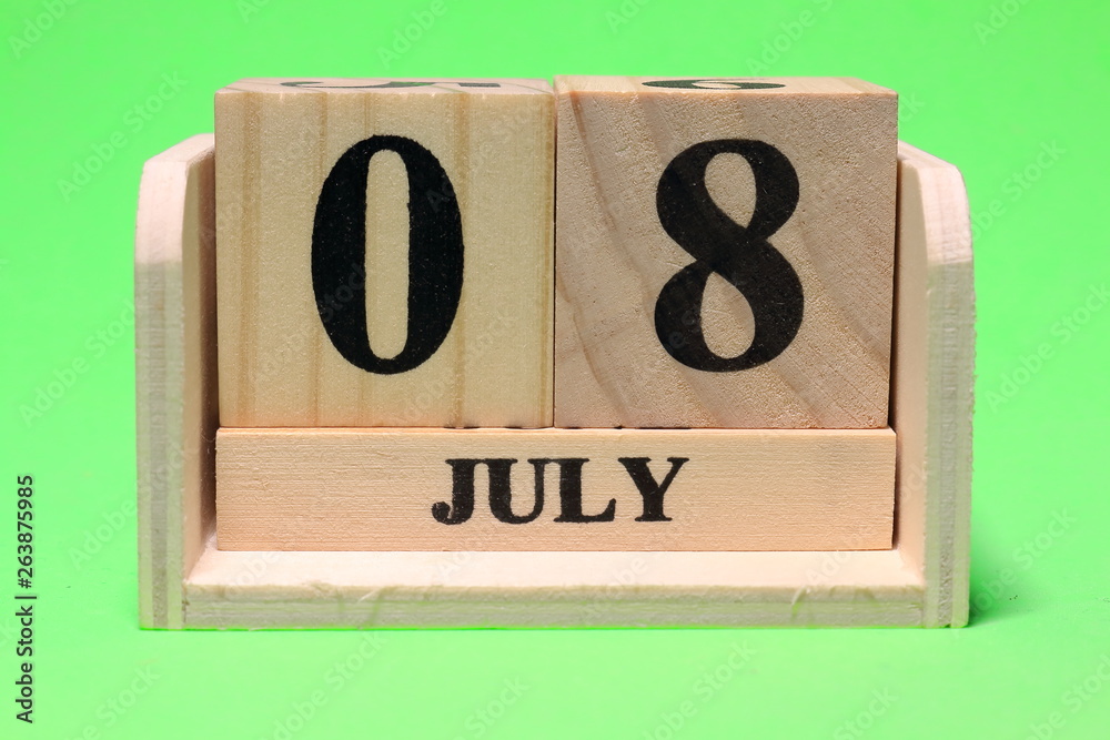 七月のカレンダー