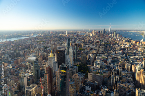Aerial view of New York City skyline, Manhattan © Hladchenko Viktor