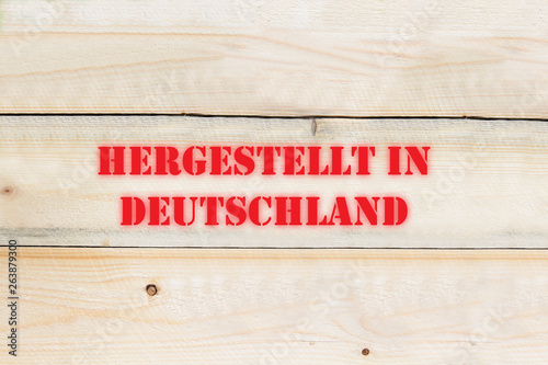 Hergestellt in Deutschland photo