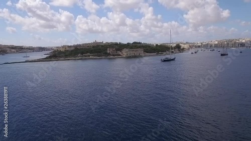 AERIAL: Flying to Fort Manoel in Malta photo