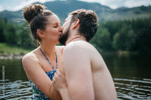 Couple kissing
