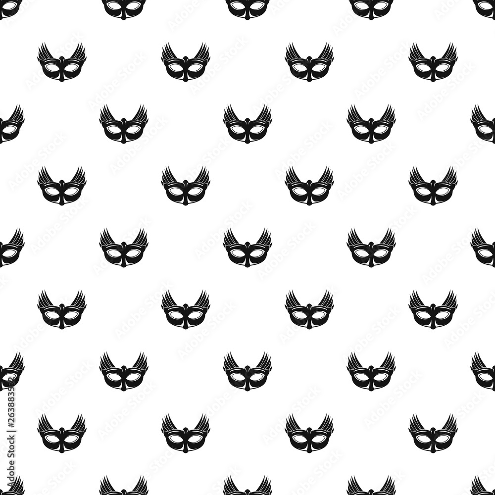 Bird carnival mask pattern seamless vector repeat geometric for any web design Bird carnival mask pattern seamless vector repeat geometric for any web design