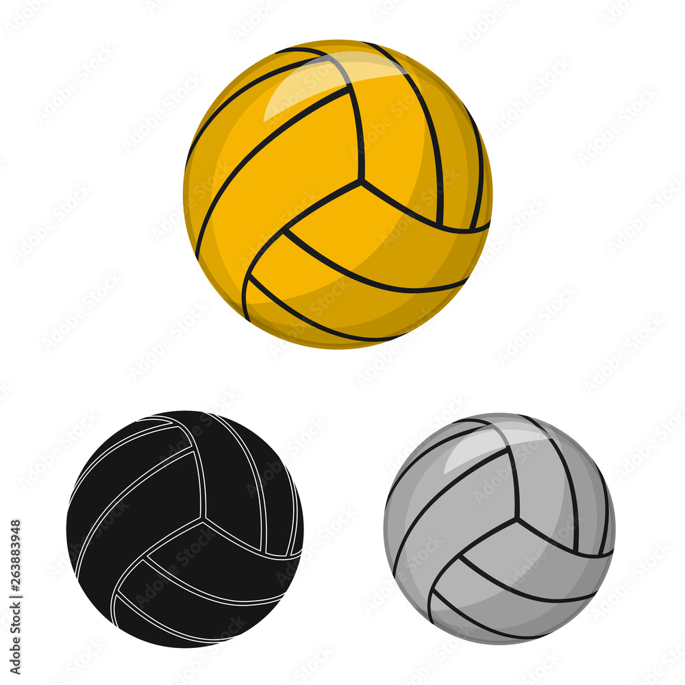Vector design of sport and ball logo. Collection of sport and athletic stock symbol for web.