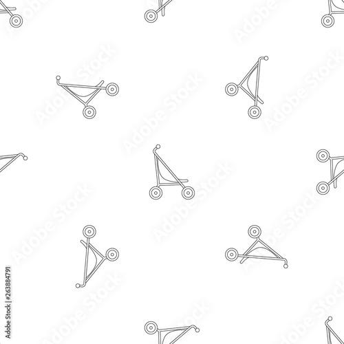 Little pram pattern seamless vector repeat geometric for any web design photo