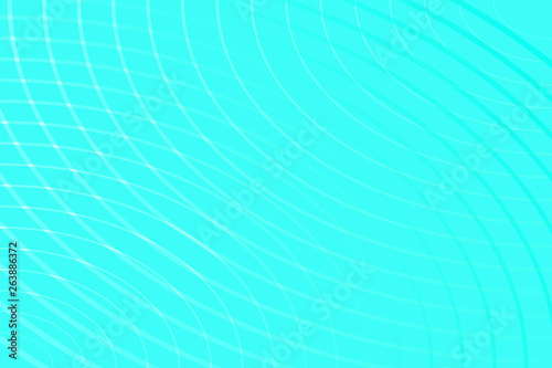 Abstract vector background of circles and curves. Light blue background.