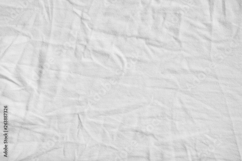 crumpled white fabric cloth texture