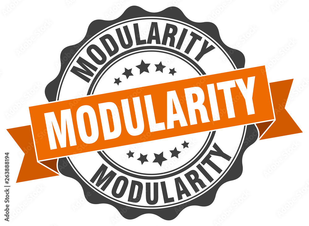 Obraz premium modularity stamp. sign. seal