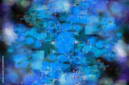 Abtract illustration art vibrant blue purple brush stroke blurry background