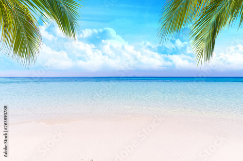 Wallpaper Mural Calm Sea and Blue Sky Background. Torontodigital.ca