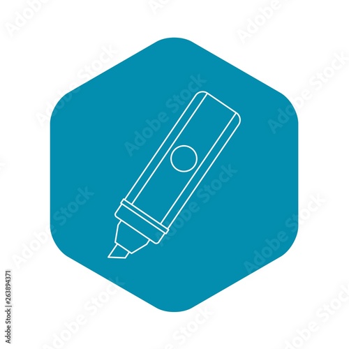 Marker icon. Outline illustration of marker vector icon for web