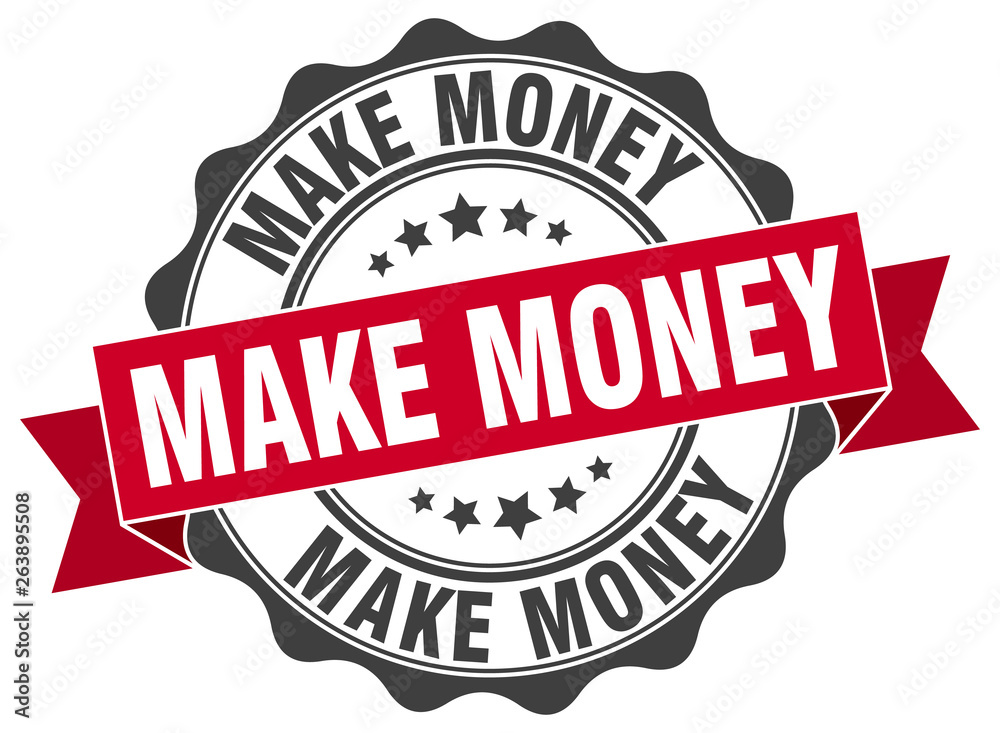 Fototapeta premium make money stamp. sign. seal