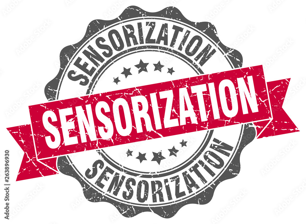Fototapeta premium sensorization stamp. sign. seal