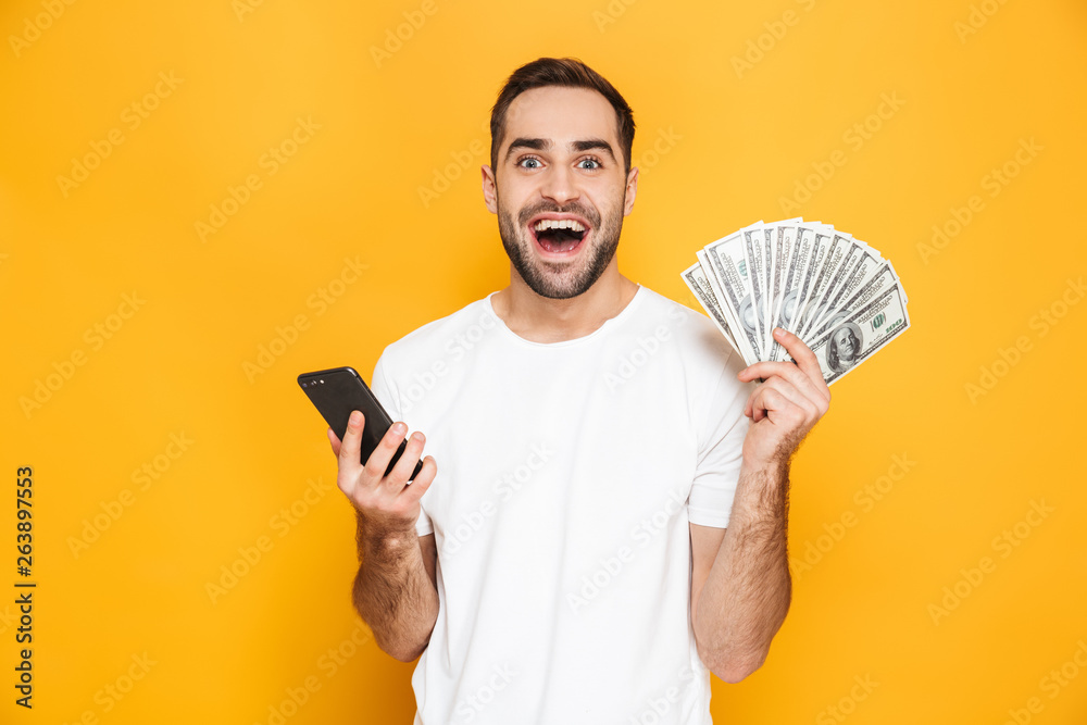 Portrait of a cheerful young man standing Portrait of a cheerful young man standing