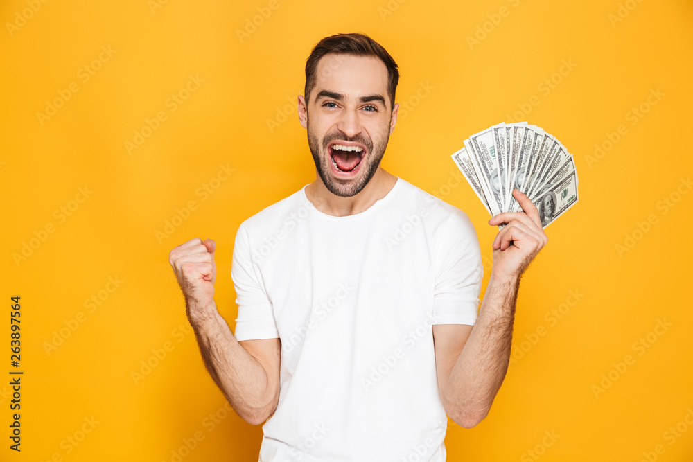 Portrait of a cheerful young man standing Portrait of a cheerful young man standing
