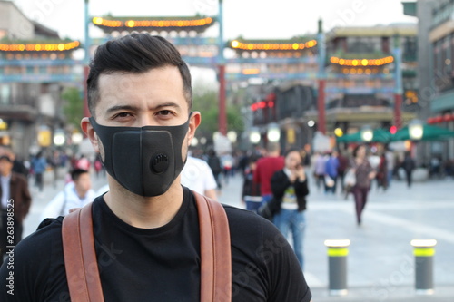 Man in China during Coronavirus epidemic 