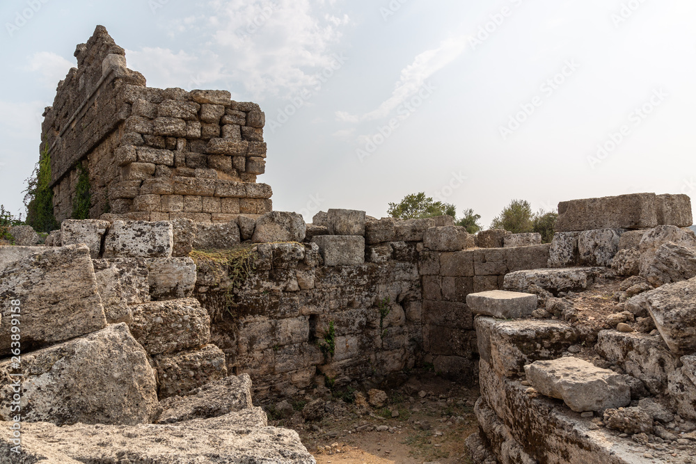 Ancient roman city ruins