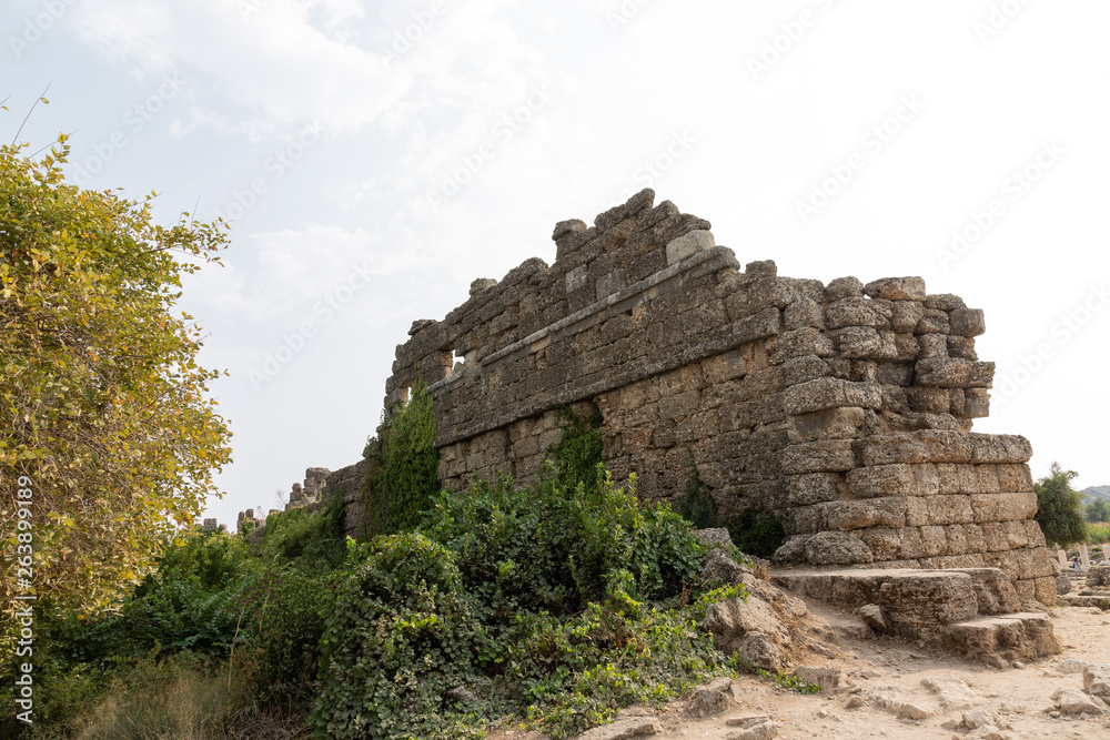 Ancient roman city ruins