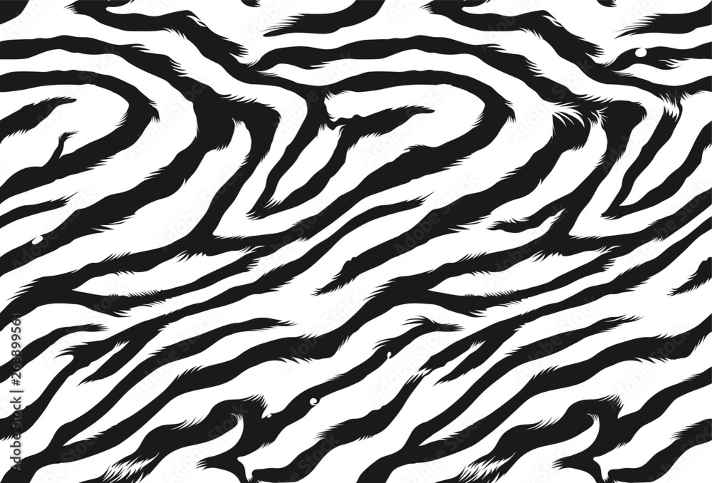 Seamless Zebra Stripe Pattern Seamless Zebra Stripe Pattern