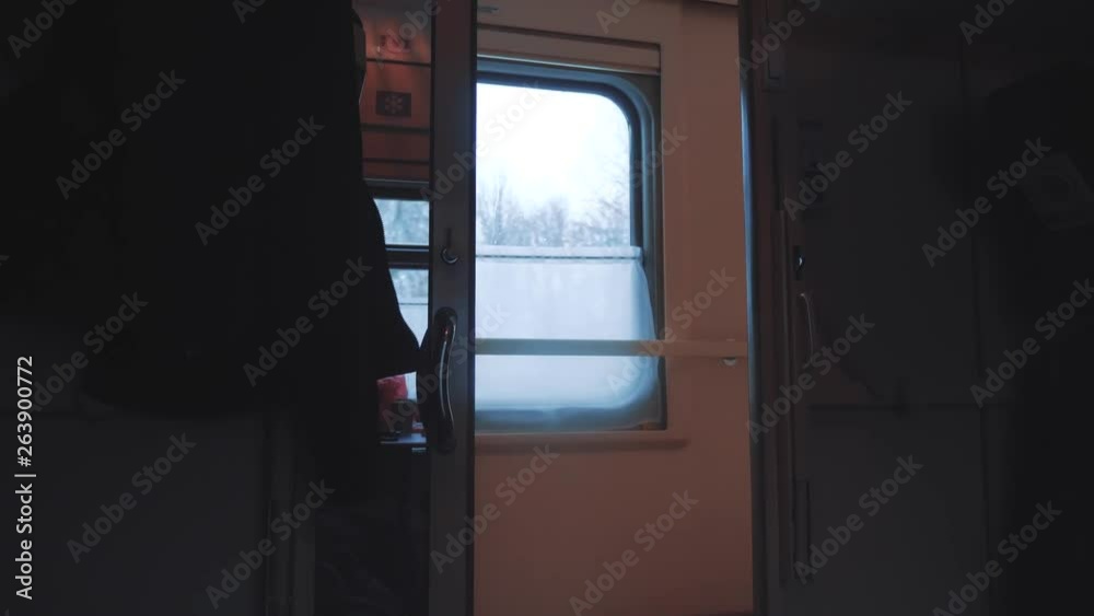 concept train journey travel. view beautiful from the window lifestyle of a moving train railway trip Russia winter. slow motion video. interior inside train concept train journey travel. view beautiful from the window lifestyle of a moving train railway trip Russia winter. slow motion video. interior inside train