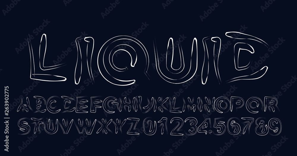 Modern Abstract Font Set of Alphabet Text Design. Modern Abstract Font Set of Alphabet Text Design.