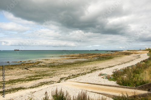 La Manche and the coast of Cherbourg. Normandy  France