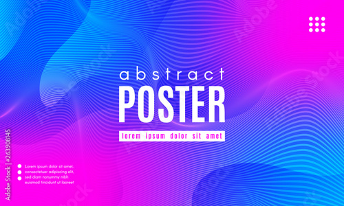 Wave Abstract Background with Color Fluid Shapes.