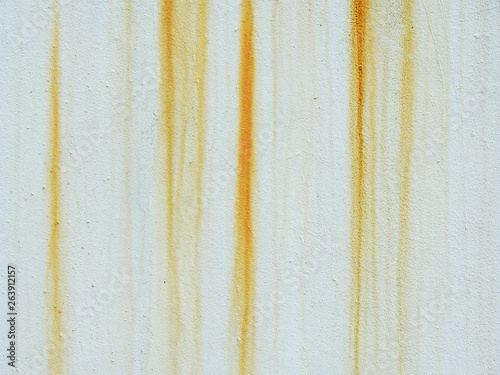 stain of rust on white wall texture