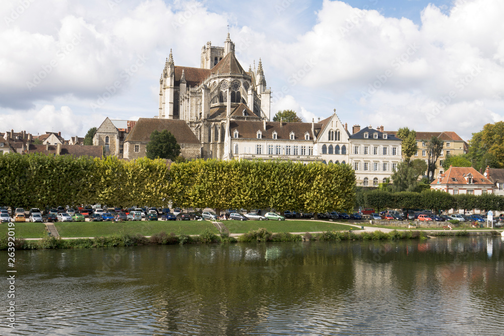 Cityscape in Auxerre, France