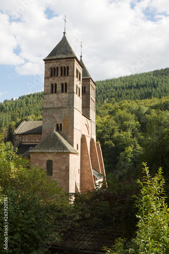 The church of St. Leger in Murbach abbey in France