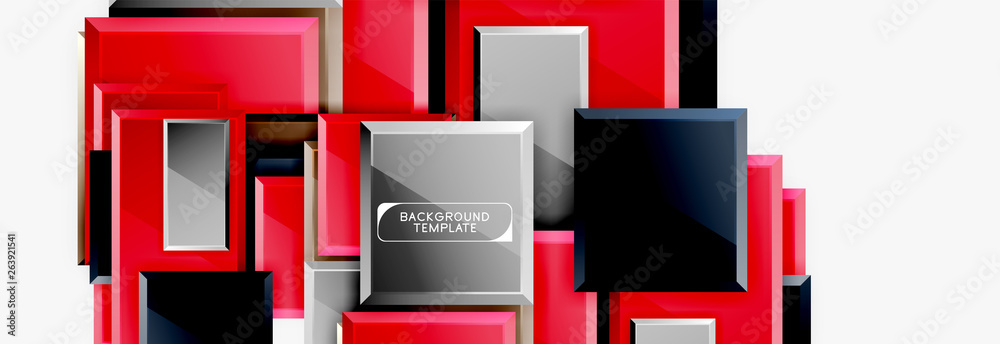 Abstract square composition for background, banner or logo Abstract square composition for background, banner or logo