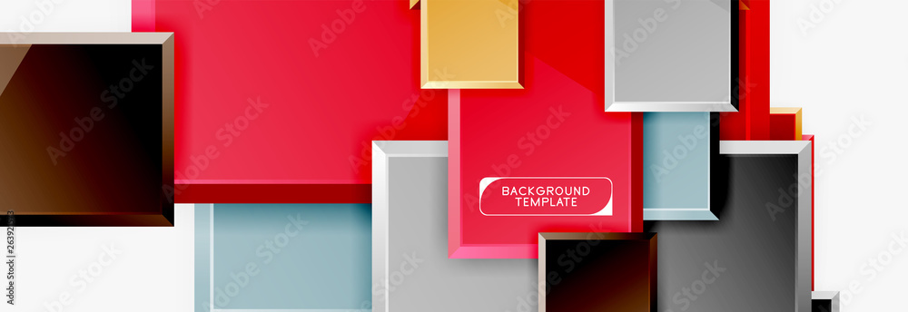 Minimal square banner abstract background Minimal square banner abstract background