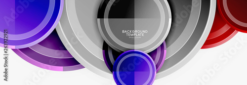 Colorful glossy circles background