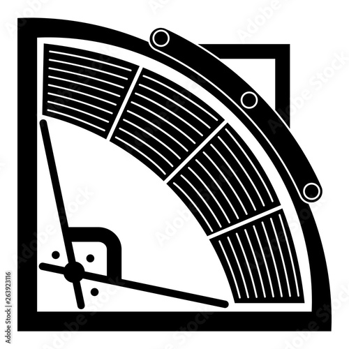 Baseball arena top view icon. Simple illustration of baseball arena top view vector icon for web design isolated on white background