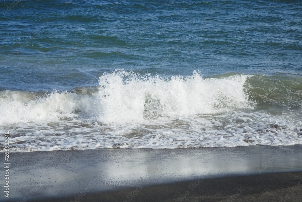 海　波　浜　素材