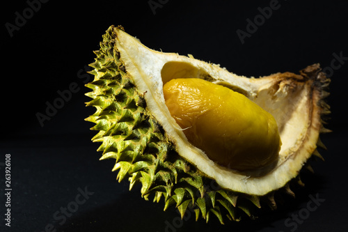 close up shot of king of friut Durian, local name spesific called 