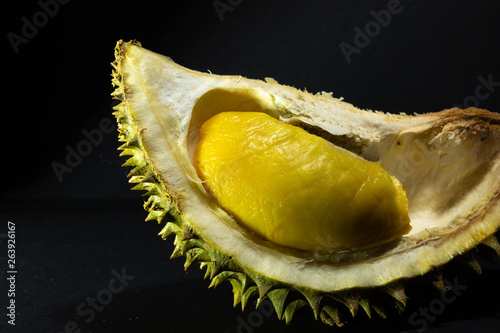 close up shot of king of friut Durian, local name spesific called 