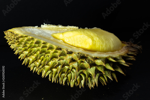 close up shot of king of friut Durian, local name spesific called 