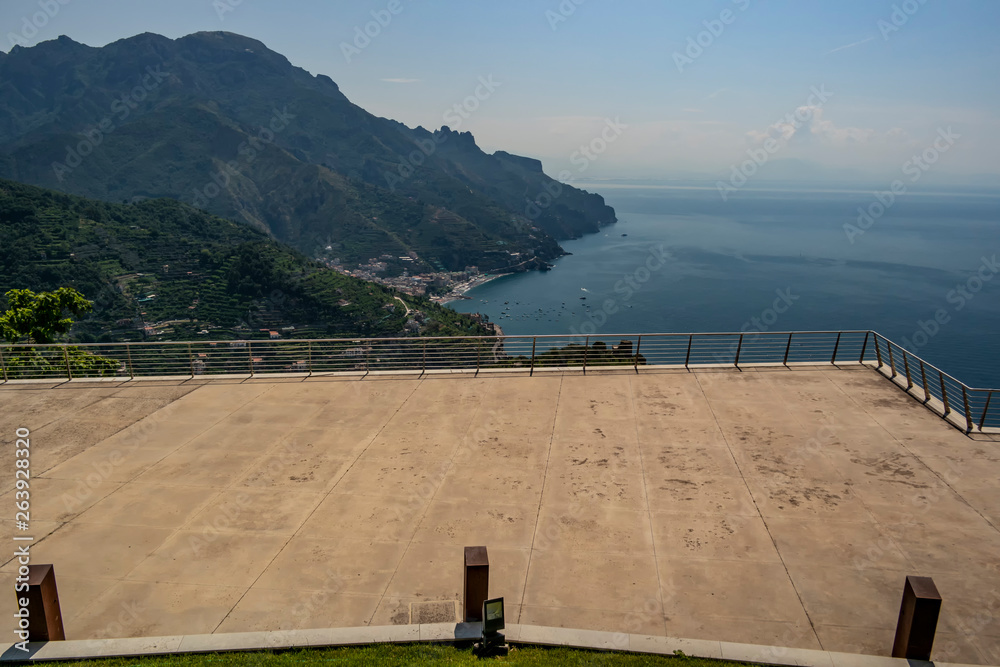 View from Ravello on the Amalfi coast, Campania - Italy
